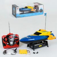 Катер на радіокеруванні MX 0010-12 акумулятор 4.8V на пульті керування