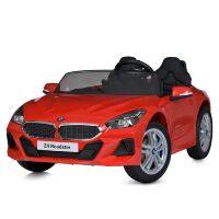 Дитячий двомісний електромобіль Машина M 5742EBLR-3 BMW Z4 Roadster шкіряне сидіння, 2 мотори 45W, червоний