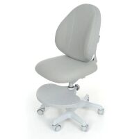 Дитячий стільчик для годування BAMBI M 4805-11 Крісло з підніжкою на 6 колесах / сіре**