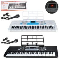 Дитячий синтезатор-піаніно BX-1695A-B c мікрофоном / Демо Запис / 61 клавіша / працює від батарейки /2 кольори