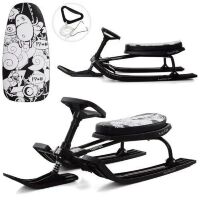 Дитячий снігокат з м'яким сидінням MS 1793, чорний