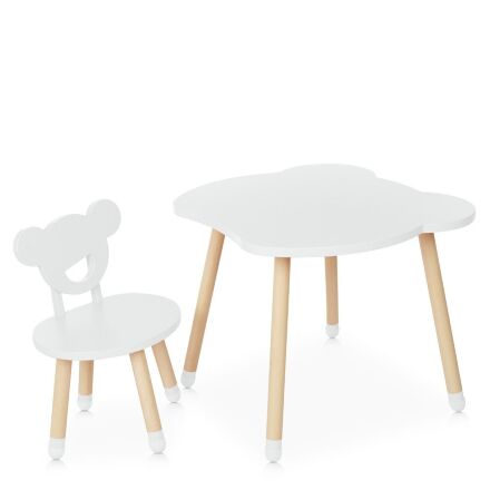 Дитячий стіл зі стільчиком M 4255 white Bear ***