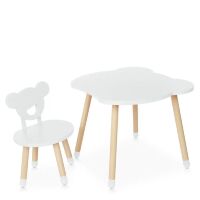Дитячий стіл зі стільчиком M 4255 white Bear ***