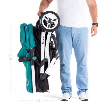 Коляска універсальна CARRELLO Fortuna CRL-9001/1 Hawaii Blue 2в1 c матрацом +дощовик