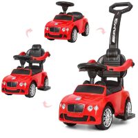 Дитяча каталка-толокар Bambi 2 в 1 M 3901L-3 батьківська ручка музика багажник під сидінням червоний **