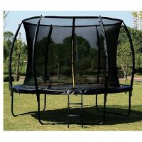 Батут Profi MS 2921-3-LUX діаметр 305 см на пружинах із драбиною і сіткою-висота 180 см **