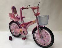 Дитячий двоколісний велосипед 18 дюймів для дівчинки Racer з доповнений.колесами, сидінням для ляльки та кошиком