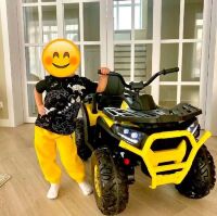 Дитячий одномісний електромобіль квадроцикл Bambi M 4081EBLR-2-6 пультом управління / колір чорно-жовтий**