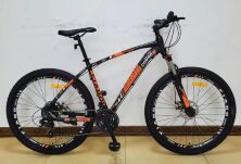 Спортивний алюмінієвий велосипед MTB Corso 62935 FIARO колеса 27.5 дюймів / Shimano 21 швидкість чорно-оранж