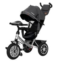 Дитячий велосипед коляска триколісний TILLY CAMARO T-362/2 з ігровою панеллю/колір темно-сірий