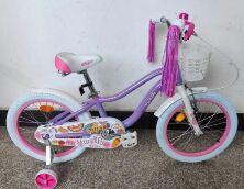 Дитячий двоколісний алюмінієвий велосипед "CORSO Sweety" SW-20714 колеса 20д з КОРЗИНКОЮ/для дівчинки фіолетовий