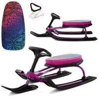 Дитячий снігокат MS 1795, м'яке сидіння, рожевий