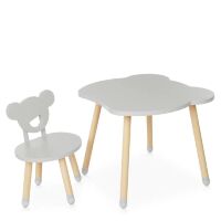 Дитячий стіл зі стільчиком M 4255 Bear gray ***