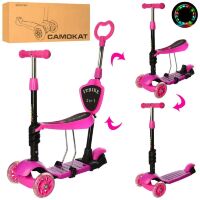 Самокат дитячий 5 в 1 iTrike JR 3-026-P MAXI рожевий**