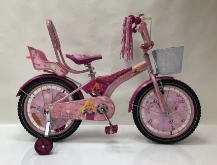Дитячий двоколісний велосипед 20 дюймів для дівчинки Racer з доповнений.колесами, сидінням для ляльки та кошиком