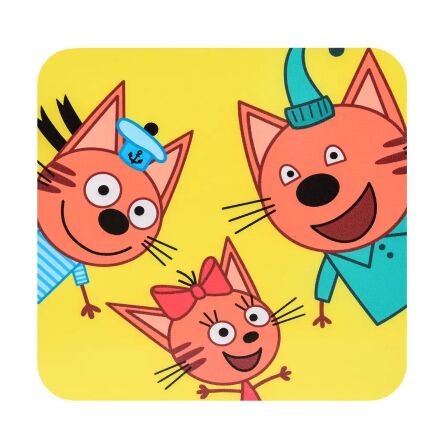 Дитячий пластиковий столик з двома стільчиками Bambi ETZY-13 бежево-коричневий