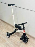 Беговел-велосипед дитячий 3в1 з батьківською ручкою та педалями Tri-cycle 003-1 білий