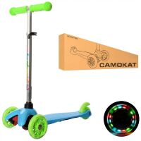 Дитячий триколісний алюмінієвий самокат iTrike BB3-013-4-З-BL MINI блакитний**