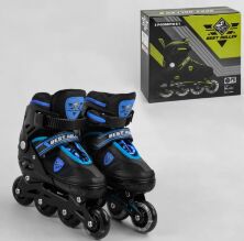 Дитячі Ролики для хлопчика 40455-S Best Roller розмір 31-34 / колеса PU / переднє колесо світиться