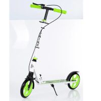 Самокат дитячий підлітковий двоколісний iTrike SR2-010-1-WGR з підніжкою і ручним гальмом Біло-Зелений**