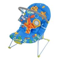 Дитячий шезлонг-Крісло качалка Bambi BC 101-A дуга з іграшками / музика та вібрація / блакитний