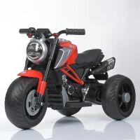 Дитячий електромобіль мотоцикл трицикл Bambi Racer М 4828EL-3 на акумуляторі з MP3/срібне сидіння/червоний