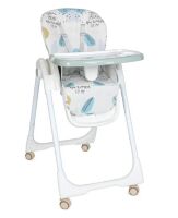 Дитячий складаний стільчик для годування BAMBI M 5673-12 чохол екошкіра/блакитний