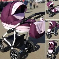 Коляска дитяча універсальна класична 2 в 1 AVALON BUENO теракота