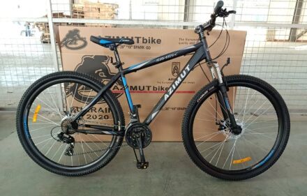 Гірський спортивний дорослий велосипед Azimut Spark GFRD (Азімут Спарк) 26 дюймів рама 20 сіро-блакитний