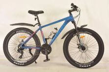 Гірський спортивний велосипед 26 дюймів S700 Mercury-OVERLORD / 24 швидкості / Shimano / з пляшкою / синій