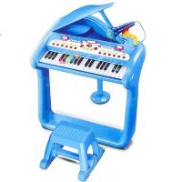 Дитячий синтезатор - рояль зі стільчиком BB375 блакитний
