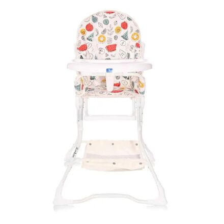 Стільчик для годування Lorelli (Bertoni) BonBon White Fruits Білий "Фрукти". Дитячий стілець для годування