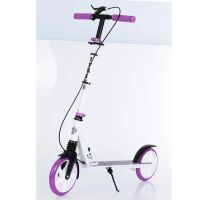 Самокат дитячий підлітковий двухколесн. iTrike SR2-010-1-WV з підніжкою і ручним гальмом Для дівчинки**