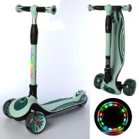 Самокат дитячий триколісний складаний iTrike JR 3-060-25-LGR MAXI світло-зелений**