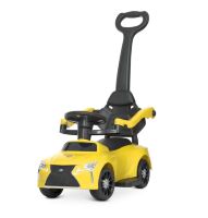 Дитяча машинка каталка-толокар Штовхач Bambi M 4579-6 Lexus з батьківською ручкою.Є музика і світло.Жовтий*