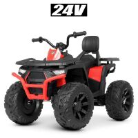 Дитячий одномісний електромобіль Квадроцикл M 4624EBLR-2-3(24V) на EVA колесах. М'яке сидіння MP3 Червоний**