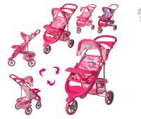 Прогулянкова Коляска для ляльки залізна Melogo 9614 триколісна**