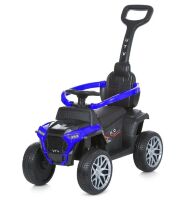 Дитячий електромобіль 2в1 Каталка Толокар з мотором BAMBI M 4803-4EL Квадроцикл з батьківською ручкою / синій