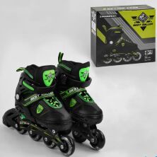 Дитячі Ролики для хлопчика дівчинки 10122-S Best Roller розмір 31-34 / колеса PU / переднє колесо світиться
