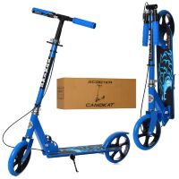 Складаний двоколісний дитячий самокат iTrike SR2-010-2-1-BL підлітковий з ручним гальмом і підніжкою синій**