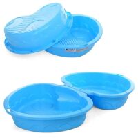 Пісочниця з кришкою Marian Plast 435 Сердечко Блакитний