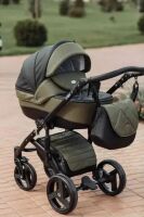 Універсальна дитяча коляска-трансформер Bellini з модульною системою 2в1 хакі