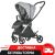 Прогулянкова дитяча коляска El Camino ME 1078 VERSA Melange Gray/сіра