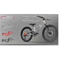 Карбоновий велосипед RB20-22C Space Shuttle колеса 20 дюймів білий Карбоновий велосипед RB20-22C Space Shuttle колеса 20 дюймів білий