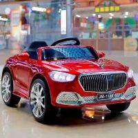 Дитячий електромобіль Машина M 4864EBLRS-3 Mercedes на колесах EVA, шкіряне сидіння / червоний фарбований