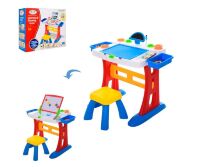 Дитяча парта шкільна зі стільцем 904-77(UA) біла Олівці