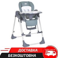 Стілець Гойдалка для годування 2в1 EL CAMINO ME 1087-G SWAN Pale Green сидіння екошкіра, зелений