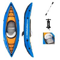 Надувний човен Каяк BESTWAY 65115 з веслами і ножним насосом**