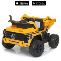 Дитячий двомісний електромобіль Самоскид Bambi Racer 4WD M 4521EBLR-6 на EVA колесах / жовтий**