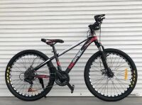 Велосипед спортивний TopRider 611 коліс 24 дюйми/Shimano/ рама сталевий/колір червоний